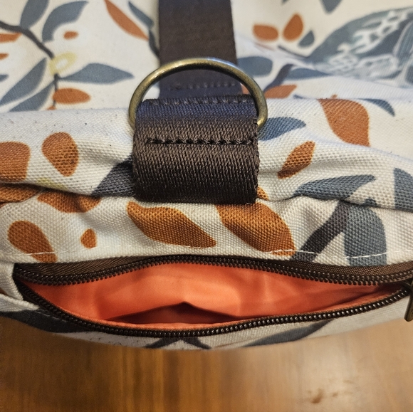 Anvanda floral/bird 5 in 1 convertible backpack bag messenger - Picture 9 of 13